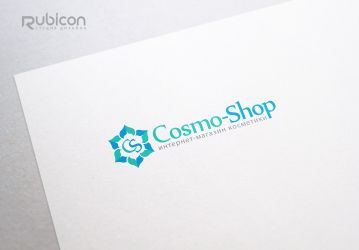 Логотип для интернет-магазина косметики CosmoShop