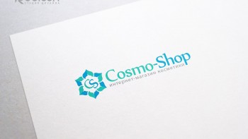Логотип для интернет-магазина косметики CosmoShop
